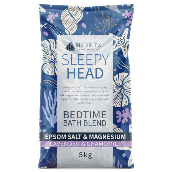 Sleepy Head Bedtime Bath Blend -Epsom Salts - Lavender and Chamomile 5kg Bag