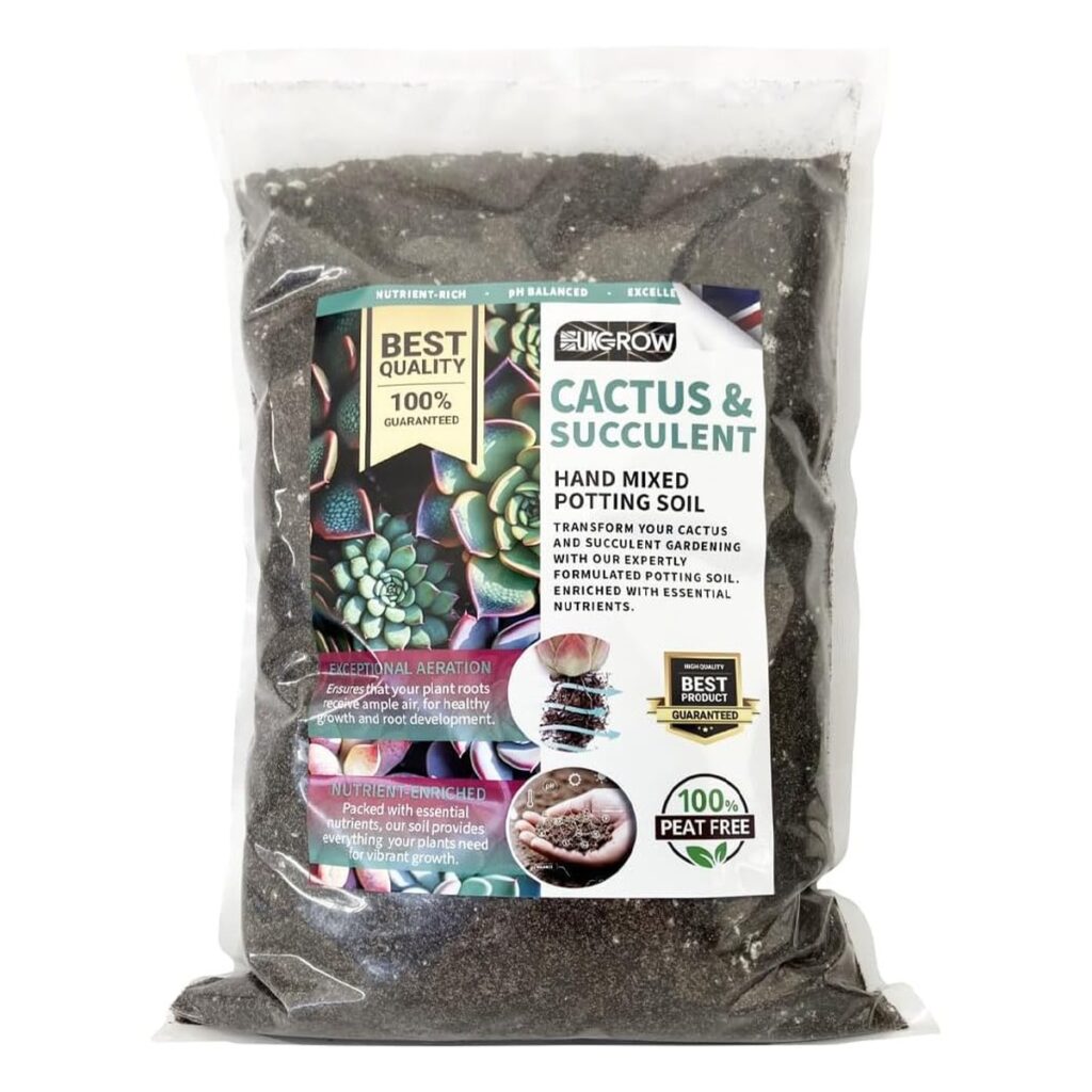 UK Grow Cactus & Succulent Potting Mix with Seramis