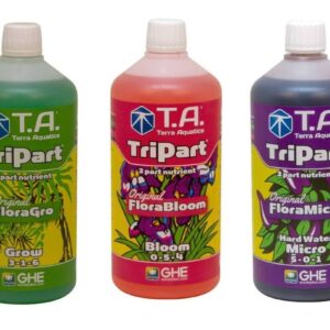 GHE Terra Aquatica Tripart 3 x 1 Litre Complete Plant Feed Solution Harwater