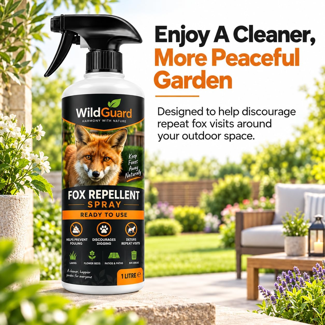 WildGuard Fox Repellent 1L Ready to Use Spray - Image 4