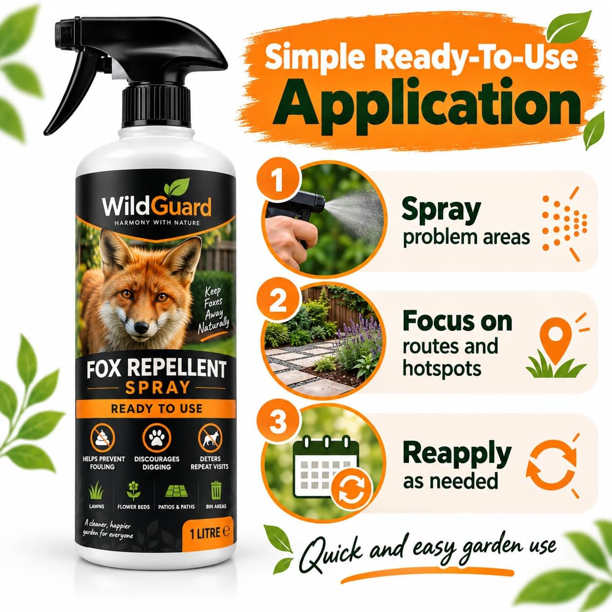 WildGuard Fox Repellent 1L Ready to Use Spray - Image 6