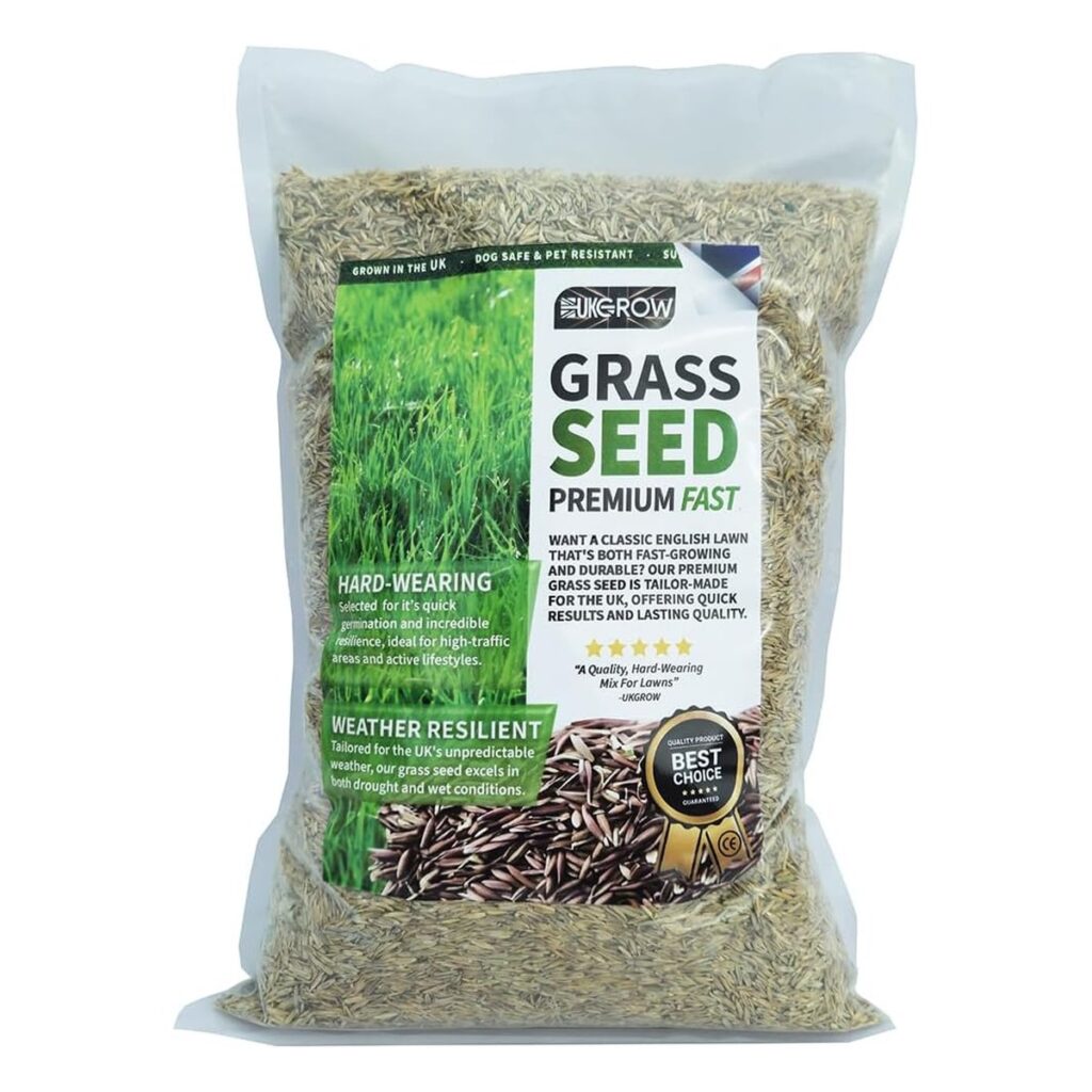 UK Grow Fast Grow Grass Seed 20m² Pack