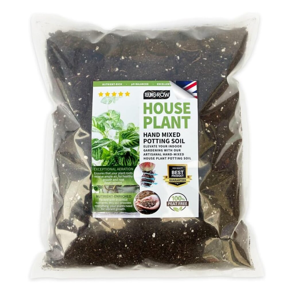 UK Grow Houseplant Potting Mix with Seramis & Perlite
