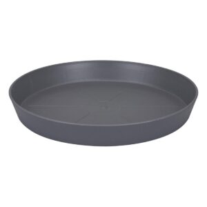 Heavy Duty Black Plastic Plant Pot Saucers, Pack of 4