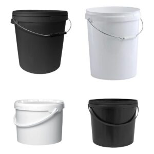 UK Grow Black Heavy Duty Round Bucket, Lid & Evidence Seal