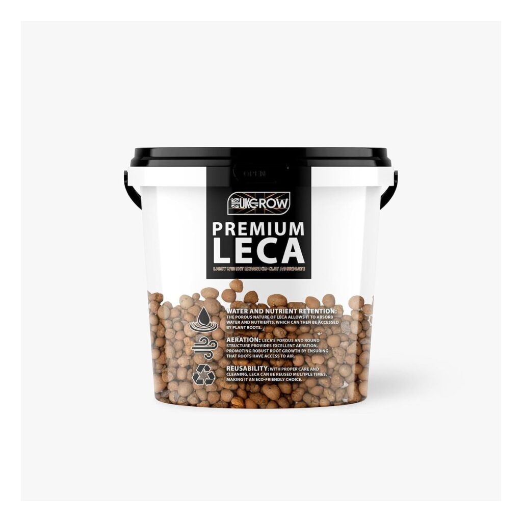UK Grow LECA Clay Pebbles for Gardening and Hydroponics
