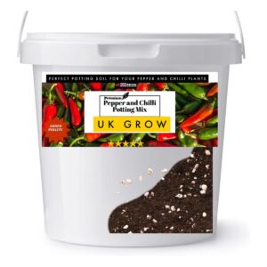 UK Grow Chilli and Pepper Growing Soil Bucket