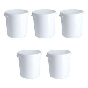 Invopak Food Grade Buckets, Moulded Handle 30L, Pack of 5