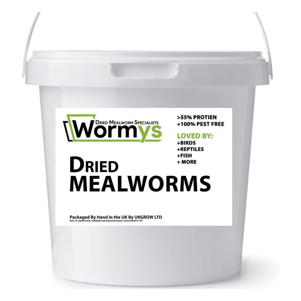UK Grow Dried Mealworms 10L Bucket