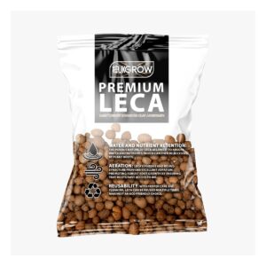 UK Grow LECA Clay Pebbles for Gardening and Hydroponics 2L Bag